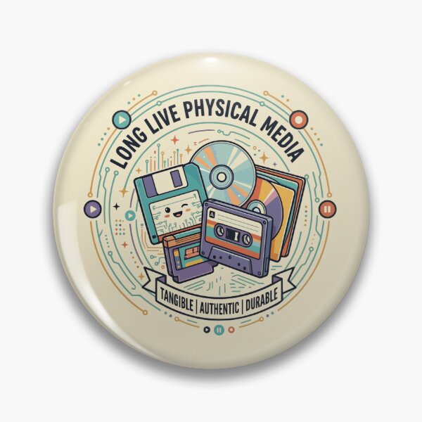 Item preview, Long Live Physical Media Retro Tech designed and sold by Mousy-Art.