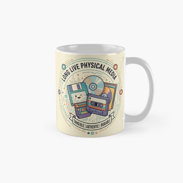 Item preview, Long Live Physical Media Retro Tech designed and sold by Mousy-Art.