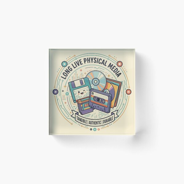 Item preview, Long Live Physical Media Retro Tech designed and sold by Mousy-Art.