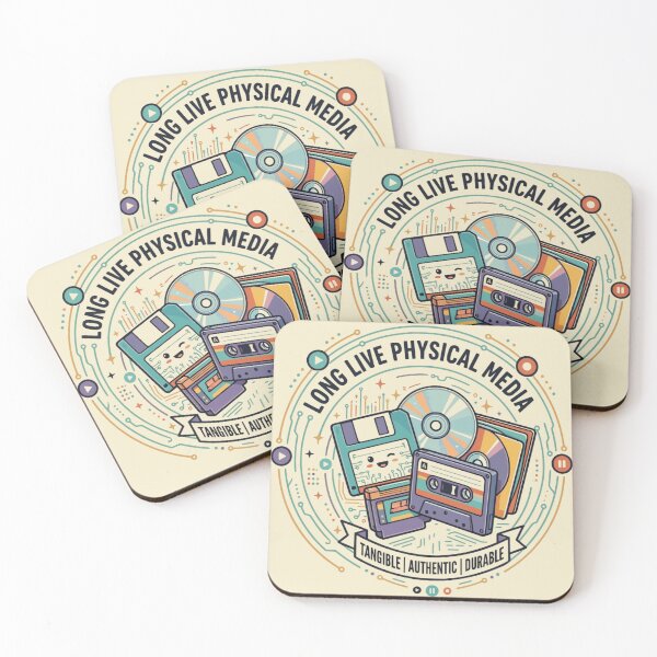 Item preview, Long Live Physical Media Retro Tech designed and sold by Mousy-Art.