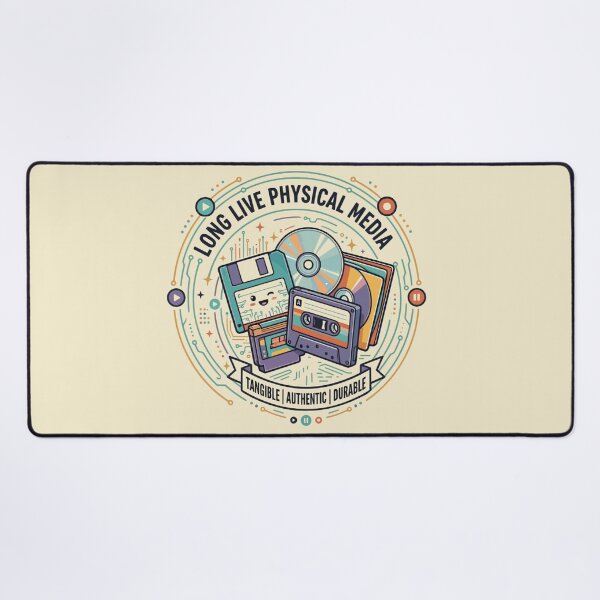 Item preview, Long Live Physical Media Retro Tech designed and sold by Mousy-Art.
