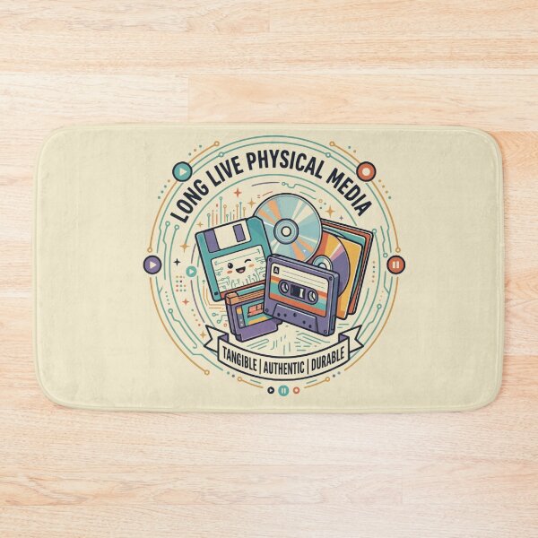 Item preview, Long Live Physical Media Retro Tech designed and sold by Mousy-Art.