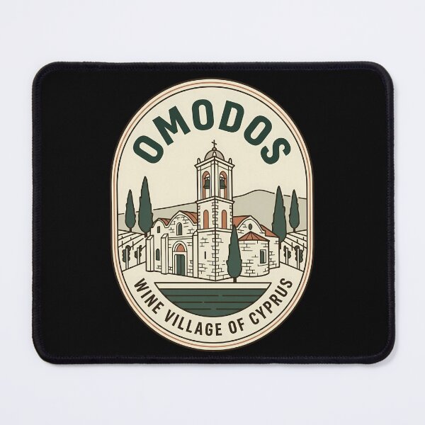 Item preview, Omodos Cyprus Wine Village Vintage Travel Emblem designed and sold by k3rstman1.