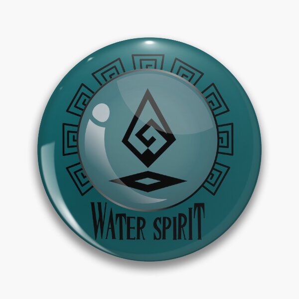 Item preview, Water element spirit logo designed and sold by Konopikyu.