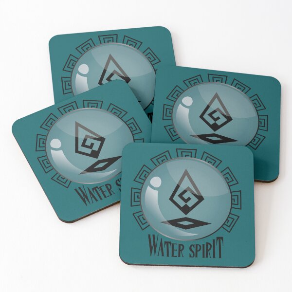 Item preview, Water element spirit logo designed and sold by Konopikyu.