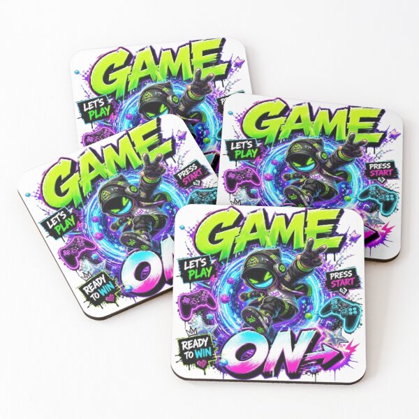 Item preview, GAME ON Gamer Graphic – Cyber Gaming Streetwear Sticker for Gamers designed and sold by Stylestickers55.