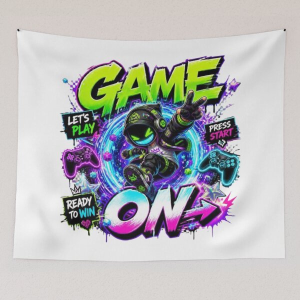 Item preview, GAME ON Gamer Graphic – Cyber Gaming Streetwear Sticker for Gamers designed and sold by Stylestickers55.
