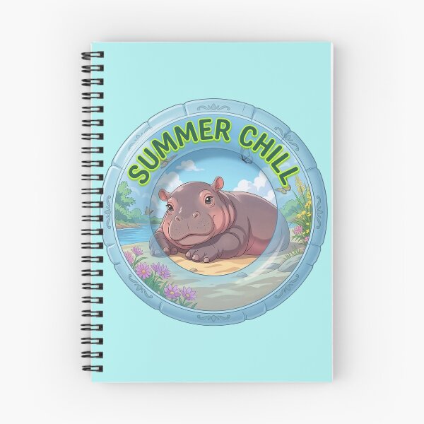Item preview, Summer Chill Cute Baby Hippo designed and sold by Evangeline89.