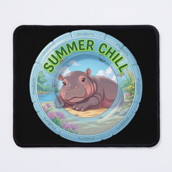 Item preview, Summer Chill Cute Baby Hippo designed and sold by Evangeline89.