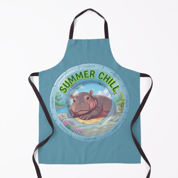 Item preview, Summer Chill Cute Baby Hippo designed and sold by Evangeline89.