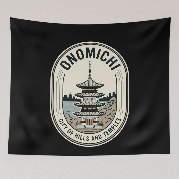 Item preview, Onomichi Japan Vintage Travel Emblem Pagoda designed and sold by k3rstman1.