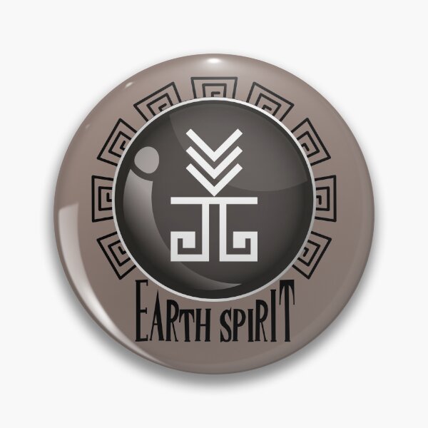 Item preview, Earth element spirit logo designed and sold by Konopikyu.