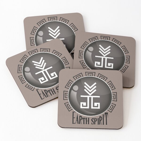 Item preview, Earth element spirit logo designed and sold by Konopikyu.