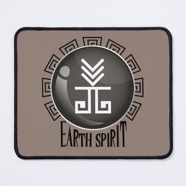 Item preview, Earth element spirit logo designed and sold by Konopikyu.