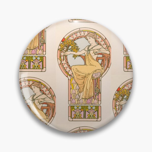 Item preview, Elegant Woman with Golden Blossoms designed and sold by artofuniverse.