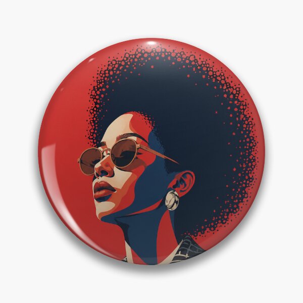 Item preview, Crimson Retro Afro Pop Art designed and sold by TGMG_AFRO.