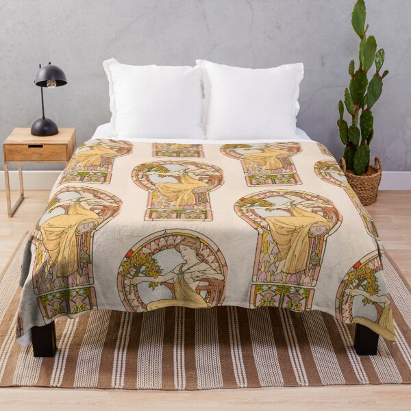 Item preview, Elegant Woman with Golden Blossoms designed and sold by artofuniverse.