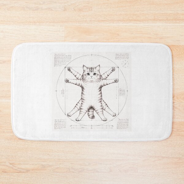 Item preview, The Vitruvian Cat - A Feline Anatomical Study designed and sold by Natalia-Vlad.
