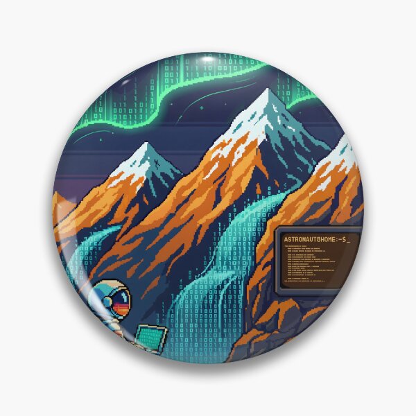 Item preview, Mountain Debug - Astronaut Code Aurora designed and sold by CosmicCode.