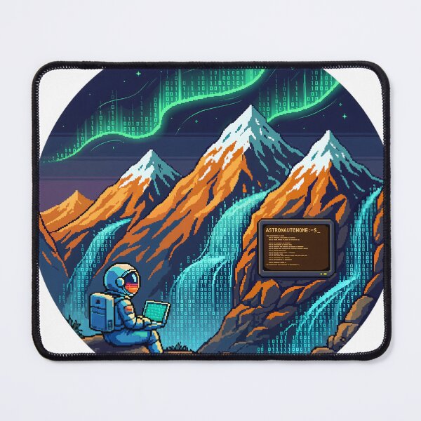 Item preview, Mountain Debug - Astronaut Code Aurora designed and sold by CosmicCode.