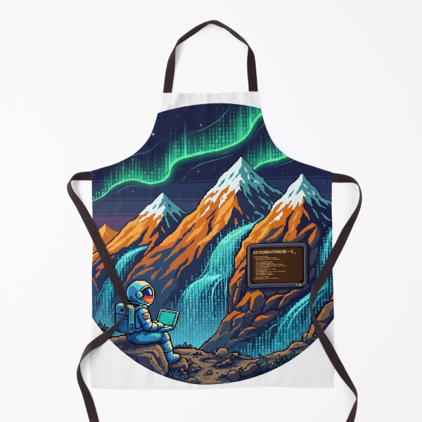 Item preview, Mountain Debug - Astronaut Code Aurora designed and sold by CosmicCode.
