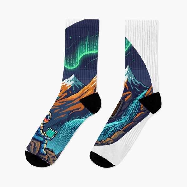 Item preview, Mountain Debug - Astronaut Code Aurora designed and sold by CosmicCode.