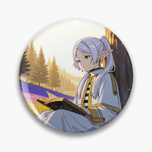 Item preview, Art - Dreamy Elf Character, Peaceful Manga Illustration at the Foot of a Tree designed and sold by AnimeShin.