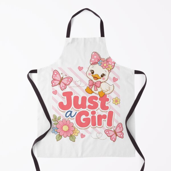Item preview, Just a Girl Duck Bow Art designed and sold by QuirkyCloud Designs.