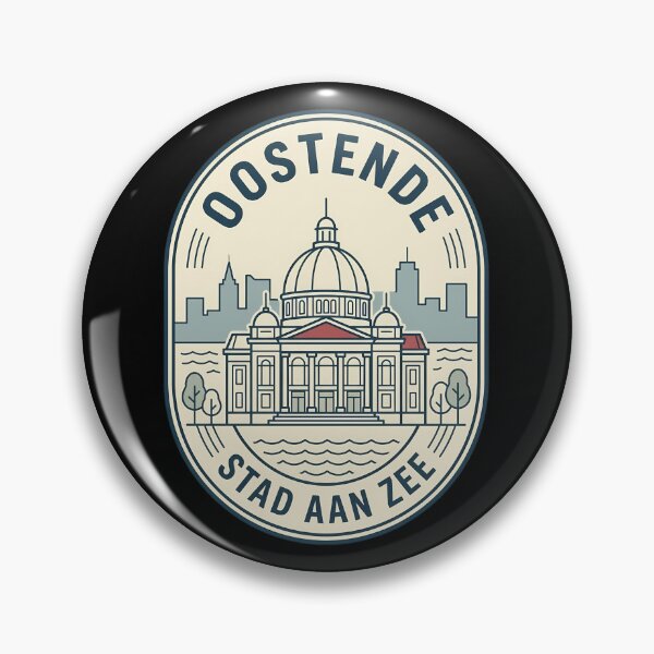 Item preview, Oostende Belgium Vintage Travel Emblem Stad Aan Zee designed and sold by k3rstman1.