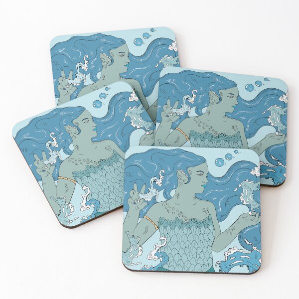 Item preview, The Waterbearer – Aquarius Zodiac Illustration designed and sold by BuckaBaby.