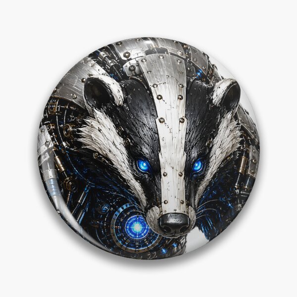 Item preview, Steel Badger V5 – Mechanical Cyber Badger | Industrial Metal Beast designed and sold by SteelCoat Studio.