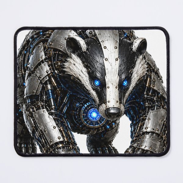 Item preview, Steel Badger V5 – Mechanical Cyber Badger | Industrial Metal Beast designed and sold by SteelCoat Studio.