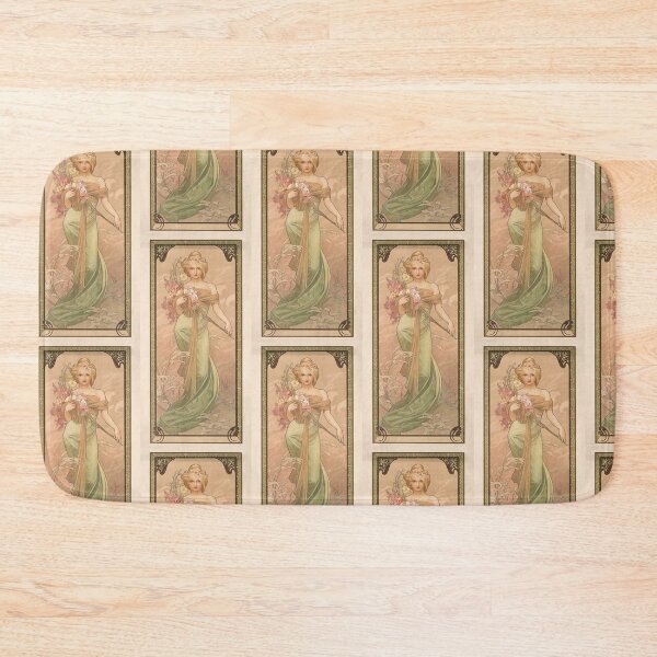 Item preview, Nouveau Spring Woman With Flowers designed and sold by artofuniverse.