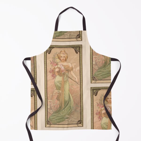 Item preview, Nouveau Spring Woman With Flowers designed and sold by artofuniverse.