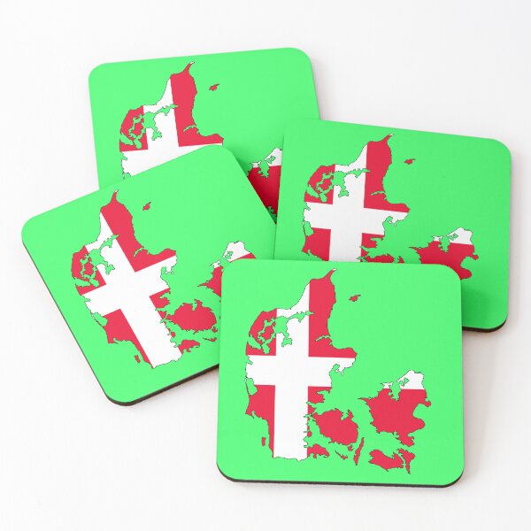 Item preview, Map of the Danish flag designed and sold by visual adventures.