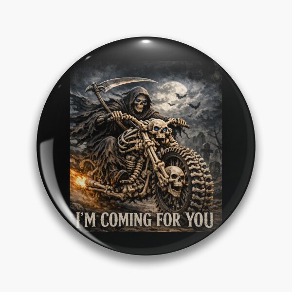 Item preview, Grim Reaper Biker – I'm Coming for You... designed and sold by Nela-&-Lena.