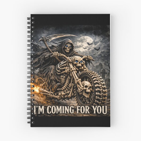 Item preview, Grim Reaper Biker – I'm Coming for You... designed and sold by Nela-&-Lena.