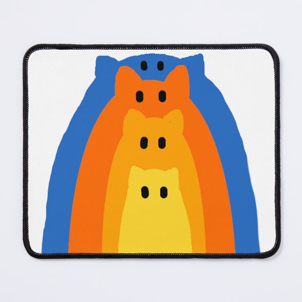 Item preview, colorful cat digital art designed and sold by hondaart.