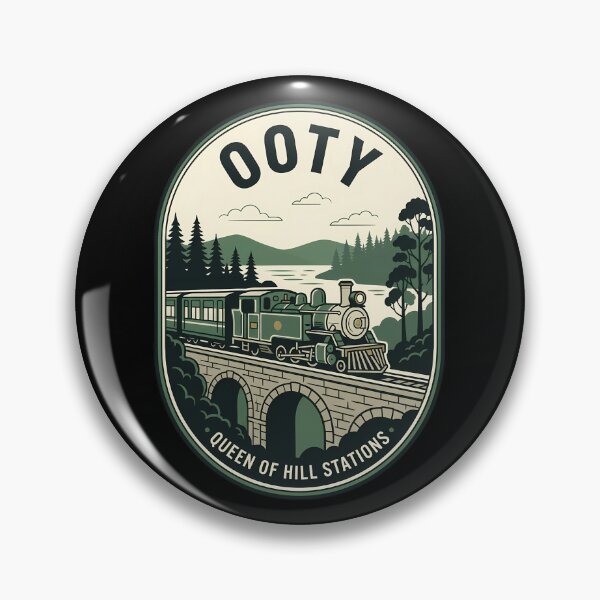 Item preview, Ooty Queen of Hill Stations Vintage Travel Emblem designed and sold by k3rstman1.