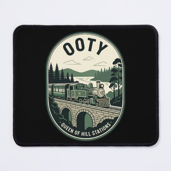 Item preview, Ooty Queen of Hill Stations Vintage Travel Emblem designed and sold by k3rstman1.