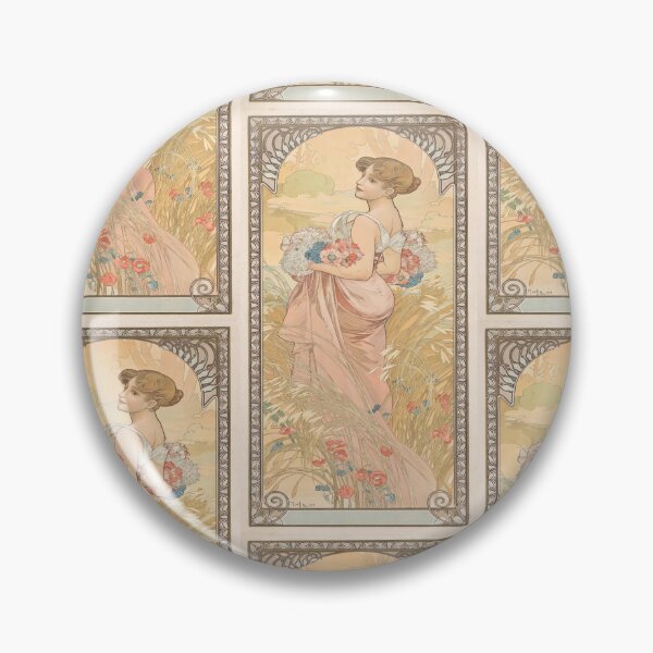 Item preview, Summer Woman with Wildflowers in Meadow designed and sold by artofuniverse.