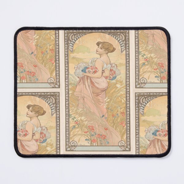 Item preview, Summer Woman with Wildflowers in Meadow designed and sold by artofuniverse.