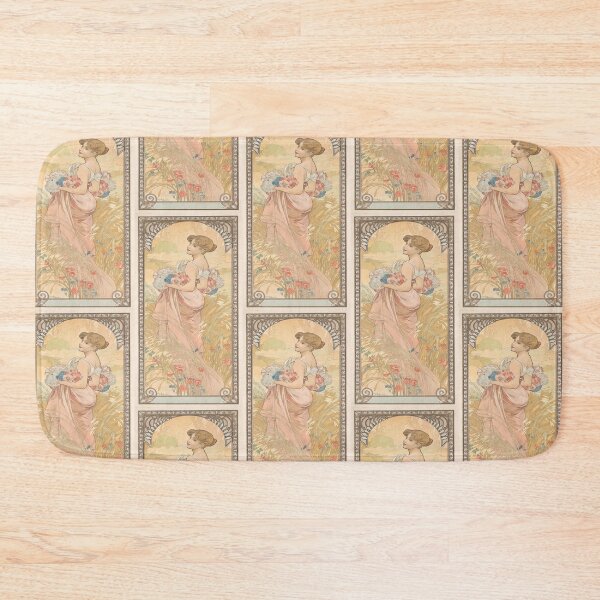 Item preview, Summer Woman with Wildflowers in Meadow designed and sold by artofuniverse.