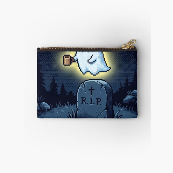 Item preview, Dead Inside Funny Ghost Pixel Art Coffee Introvert designed and sold by Arobinoz.