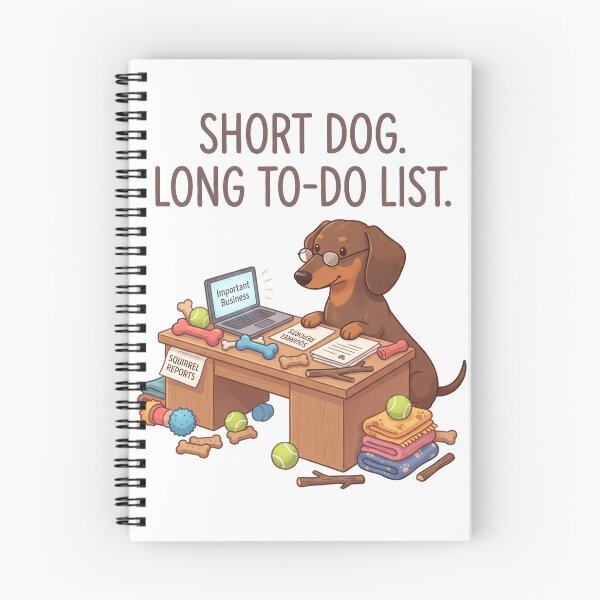 Item preview, Short Dog Long To Do List Funny Office Dachshund Design designed and sold by jgoteiner.