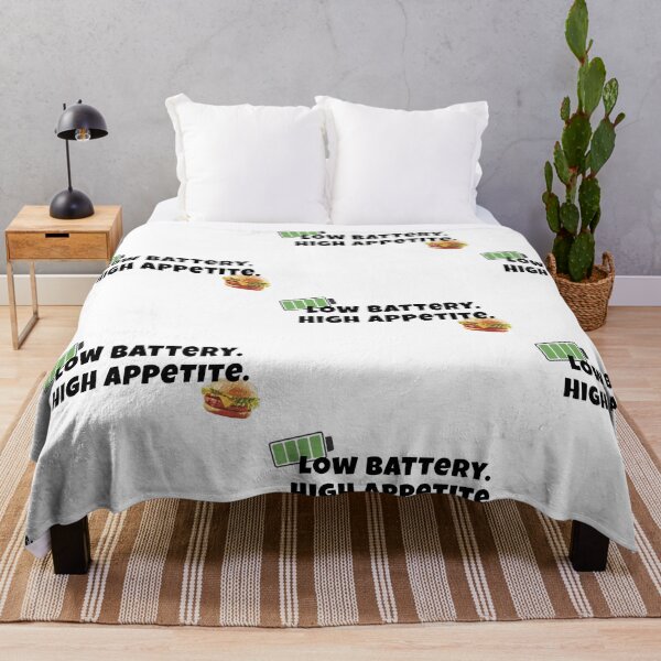 Item preview, Low Battery High Appetite Funny Quote designed and sold by LunaVales.