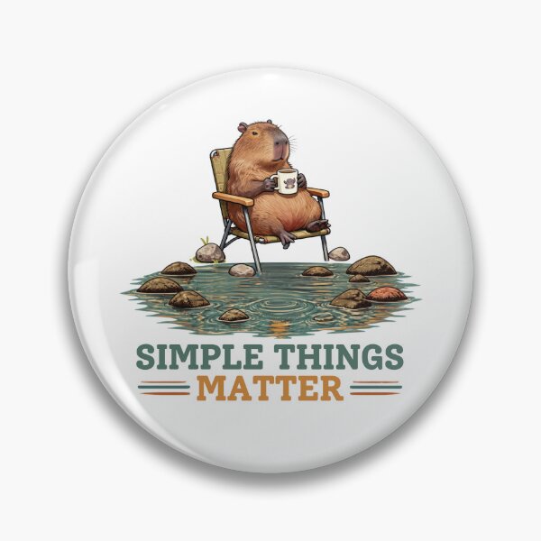 Item preview, Capybara Simple Things Matter  designed and sold by DesignsForThee.