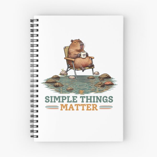 Item preview, Capybara Simple Things Matter  designed and sold by DesignsForThee.