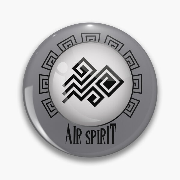 Item preview, Air element spirit logo designed and sold by Konopikyu.