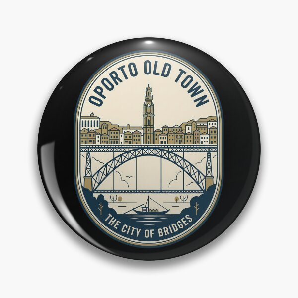 Item preview, Oporto Old Town Vintage Travel Emblem Porto Portugal designed and sold by k3rstman1.